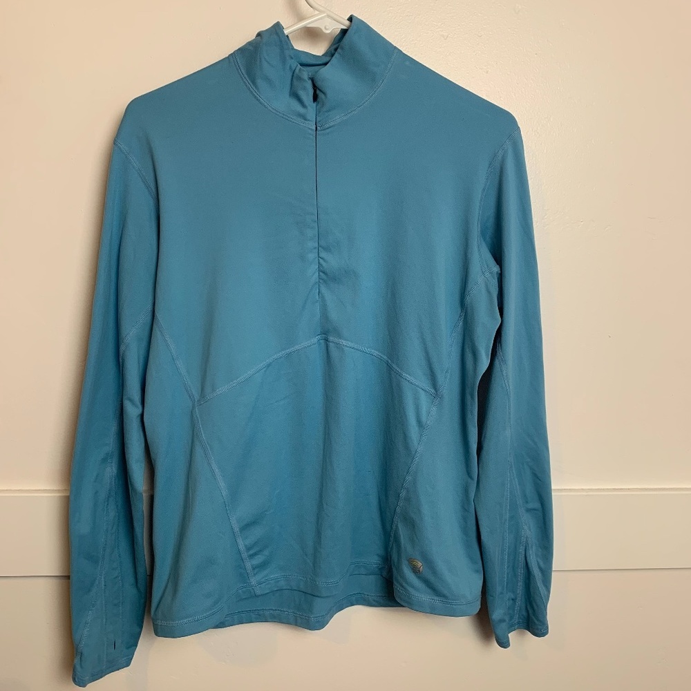Mountain Hardwear Light Blue Half Zip Jacket